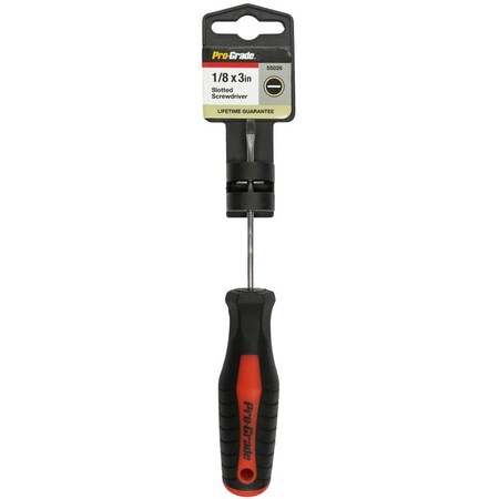 Pro-Grade Tools 1/8" X 3" Slotted Screwdriver 55026
